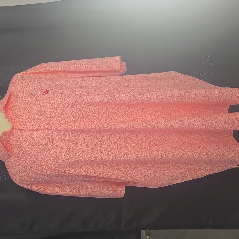 NWOT Donald Ross  Men Patterned Polo Sport Shirt